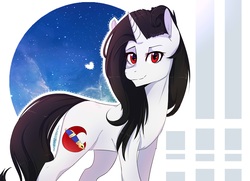 Size: 3728x2696 | Tagged: safe, artist:co11on-art, oc, oc only, pony, unicorn, abstract background, high res, solo