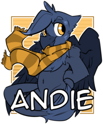 Size: 1280x1546 | Tagged: safe, artist:bbsartboutique, oc, oc only, oc:andiethebirb, griffon, badge, con badge, male, solo