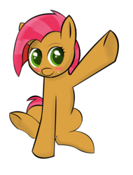 Size: 1703x2239 | Tagged: safe, artist:skyflys, babs seed, pony, g4, colored pupils, cute, female, filly, simple background, solo, transparent background