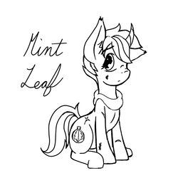 Size: 1000x1000 | Tagged: safe, artist:taletrotter, oc, oc only, oc:mint leaf, pony, fallout equestria, adventurer, injured, lineart, scar, sketch, wastelander