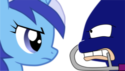 Size: 1200x676 | Tagged: safe, artist:chipmagnum, minuette, pony, g4, codename kids next door, crossover, knightbrace