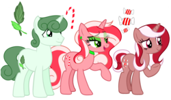 Size: 4000x2357 | Tagged: safe, oc, oc only, oc:peppy revvy, oc:spearmint spike, oc:sweet swirl, pony