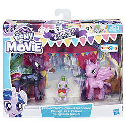 Size: 500x500 | Tagged: safe, spike, tempest shadow, twilight sparkle, alicorn, dragon, pony, g4, my little pony: the movie, official, merchandise, princess parade, sparkles, toy, twilight sparkle (alicorn)