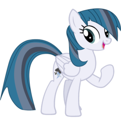 Size: 1345x1357 | Tagged: safe, artist:user-434, oc, oc only, oc:kamino storm, pegasus, pony, female, mare, simple background, transparent background