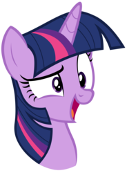 Size: 7000x9500 | Tagged: safe, artist:tardifice, twilight sparkle, alicorn, pony, a flurry of emotions, g4, absurd resolution, bust, female, happy, mare, portrait, raised eyebrow, simple background, smiling, solo, transparent background, twilight sparkle (alicorn), vector