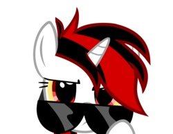 Size: 5816x4480 | Tagged: safe, artist:aborrozakale, oc, oc only, oc:blackjack, pony, unicorn, fallout equestria, fallout equestria: project horizons, g4, absurd resolution, deal with it, female, mare, simple background, solo, sunglasses, transparent background, vector