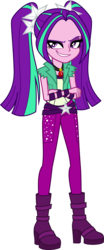 Size: 2076x5000 | Tagged: safe, artist:diegator007, aria blaze, equestria girls, g4, my little pony equestria girls: rainbow rocks, clothes, crossed arms, female, high res, pants, simple background, solo, transparent background, vector