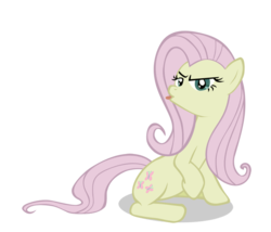 Size: 1200x1029 | Tagged: safe, artist:ancientkale, fluttershy, pegasus, pony, g4, the return of harmony, discorded, female, flutterbitch, mare, simple background, solo, tongue out, transparent background, vector, wingless