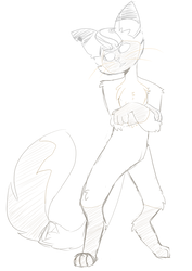 Size: 857x1212 | Tagged: safe, artist:keycarrots, capper dapperpaws, abyssinian, pony, anthro, g4, my little pony: the movie, anthro with ponies, chest fluff, male
