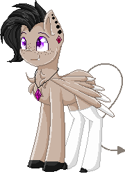Size: 180x250 | Tagged: safe, artist:sketchyhowl, oc, oc only, pegasus, pony, animated, augmented tail, female, gif, mare, pixel art, simple background, solo, transparent background