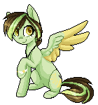 Size: 140x150 | Tagged: safe, artist:doekitty, oc, oc only, oc:akane, pegasus, pony, animated, commission, cute, female, gif, grin, mare, pixel art, simple background, smiling, solo, transparent background