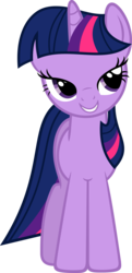 Size: 2178x4500 | Tagged: safe, artist:slb94, twilight sparkle, pony, unicorn, fall weather friends, g4, female, lidded eyes, looking at something, mare, simple background, solo, transparent background, unicorn twilight, vector