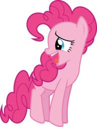 Size: 6400x8327 | Tagged: safe, artist:parclytaxel, pinkie pie, earth pony, pony, celestial advice, g4, .svg available, absurd resolution, female, looking back, mare, open mouth, pronking, simple background, smiling, solo, teeth, transparent background, vector