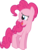 Size: 6400x8327 | Tagged: safe, artist:parclytaxel, pinkie pie, earth pony, pony, celestial advice, g4, .svg available, absurd resolution, female, looking back, mare, open mouth, pronking, simple background, smiling, solo, teeth, transparent background, vector