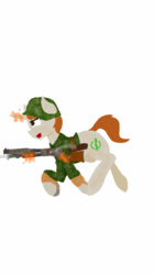 Size: 720x1280 | Tagged: safe, artist:fis, oc, oc only, pony, gun, lineless, m12 trench gun, shotgun, solo, war, weapon, world war ii