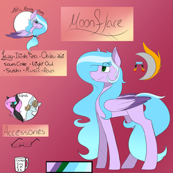Size: 3000x3000 | Tagged: safe, artist:harmonyskish, oc, oc only, oc:cream cloud, oc:moonflare, pegasus, pony, colored wings, female, high res, mare, multicolored wings, reference sheet