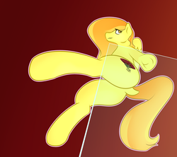 Size: 4500x4000 | Tagged: safe, artist:sile-animus, oc, oc only, oc:amber rays, pony, butt, female, glass, mare, plot, sitting on glass, solo