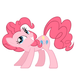 Size: 1200x1200 | Tagged: safe, artist:ancientkale, pinkie pie, earth pony, pony, a friend in deed, g4, female, simple background, solo, transparent background, vector