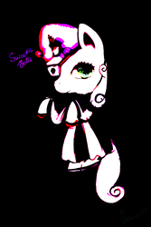 Size: 800x1200 | Tagged: safe, artist:pipomanager-mimmi, sweetie belle, pony, g4, clothes, female, simple background, solo