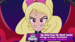 Size: 1920x1080 | Tagged: safe, artist:animation100, artist:tralomine, oc, oc only, oc:princess dark matter, equestria girls, g4, equestria girls-ified, fake screencap, my little pony: the movie logo, vector