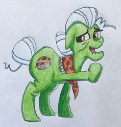 Size: 2254x2373 | Tagged: safe, artist:bozzerkazooers, granny smith, earth pony, pony, g4, female, high res, mare, solo, traditional art