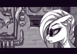 Size: 2000x1400 | Tagged: safe, artist:limchph2, rainbow dash, pegasus, pony, g4, alternate hairstyle, ear piercing, earbuds, earring, female, glasses, jewelry, mare, monochrome, piercing, solo, sunglasses