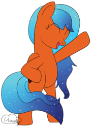 Size: 1297x1769 | Tagged: safe, artist:cloudy95, oc, oc only, oc:tinder, pegasus, pony, bipedal, female, mare, simple background, solo, transparent background