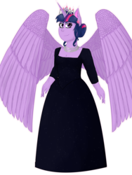 Size: 2448x3264 | Tagged: safe, artist:cornerverse, twilight sparkle, equestria girls, g4, clothes, dress, female, gala dress, high res, simple background, solo, transparent background, twilight sparkle (alicorn)