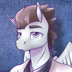 Size: 642x642 | Tagged: safe, artist:fanch1, oc, oc only, pony, avatar, bust, commission, male, solo