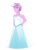 Size: 2448x3264 | Tagged: safe, artist:cornerverse, diamond tiara, earth pony, anthro, g4, clothes, dress, female, gala dress, high res, older, simple background, solo, transparent background