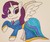 Size: 1431x1211 | Tagged: safe, artist:iffoundreturntorarity, rarity, alicorn, pony, g4, alicornified, clothes, cute, dress, princess, princess rarity, race swap, raribetes, raricorn, traditional art, wingding eyes