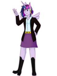 Size: 4869x6528 | Tagged: safe, artist:cornerverse, rarity, twilight sparkle, equestria girls, g4, absurd resolution, artificial wings, augmented, female, fusion, lesbian, magic, magic wings, ship:rarilight, shipping, simple background, transparent background, twilight sparkle (alicorn), wings