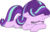 Size: 4500x2857 | Tagged: safe, artist:hendro107, starlight glimmer, pony, unicorn, a royal problem, g4, .svg available, crying, female, high res, prone, sad, sadlight glimmer, simple background, solo, transparent background, vector