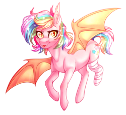 Size: 3242x2955 | Tagged: safe, artist:micky-ann, oc, oc only, oc:paper stars, bat pony, pony, amputee, female, gift art, high res, mare, missing limb, simple background, smiling, solo, stump (limb), transparent background