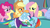 Size: 1280x720 | Tagged: safe, screencap, applejack, fluttershy, pinkie pie, rainbow dash, tank, pony, g4, tanks for the memories, bathrobe, clothes, crying, dashie slippers, hug, sadbow dash, slippers, tank slippers