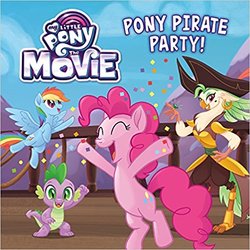 Size: 500x500 | Tagged: safe, captain celaeno, pinkie pie, rainbow dash, spike, dragon, anthro, g4, my little pony: the movie, my little pony logo, pirate