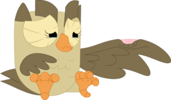 Size: 3585x2094 | Tagged: safe, artist:porygon2z, owlowiscious, bird, owl, pony, g4, crying, high res, injured, male, simple background, solo, transparent background, vector