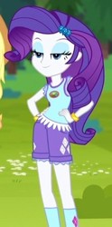 Size: 221x445 | Tagged: safe, screencap, rarity, equestria girls, g4, my little pony equestria girls: legend of everfree, cropped, lidded eyes