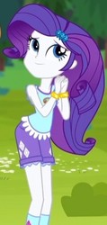 Size: 208x437 | Tagged: safe, screencap, rarity, equestria girls, g4, my little pony equestria girls: legend of everfree, camp everfree outfits, cropped, female, solo