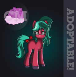 Size: 991x1004 | Tagged: safe, artist:anonbelle, oc, oc only, earth pony, pony, adoptable