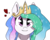 Size: 1024x819 | Tagged: safe, artist:masyaataman, princess celestia, alicorn, pony, g4, beautiful, bust, cute, cutelestia, female, heart, looking at you, mare, portrait, simple background, smiling, solo, transparent background