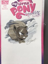 Size: 1536x2048 | Tagged: safe, artist:andypriceart, tempest shadow, pony, unicorn, g4, my little pony: the movie, broken horn, eye scar, female, horn, scar, solo, traditional art