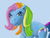 Size: 640x480 | Tagged: safe, artist:quacksquared, rainbow dash (g3), pony, g3, female, simple background, solo