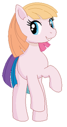 Size: 217x411 | Tagged: safe, artist:mana minori, toola-roola, pony, g3, g3.5, g4, female, g3 to g4, g3.5 to g4, g3betes, generation leap, looking at you, simple background, solo, white background
