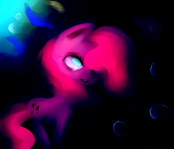Size: 700x600 | Tagged: safe, artist:pipomanager-mimmi, pinkie pie, earth pony, pony, g4, bubble, female, solo, surreal