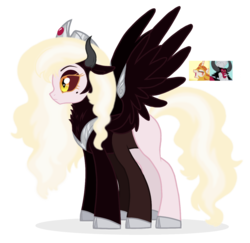 Size: 1265x1231 | Tagged: safe, artist:unoriginai, oc, oc only, hybrid, a royal problem, g4, offspring, parent:daybreaker, parent:lord tirek, screencap reference, simple background, solo, transparent background, xk-class end-of-the-world scenario