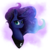 Size: 1024x1024 | Tagged: safe, artist:mindlesssketching, princess luna, alicorn, pony, g4, bust, female, looking at you, portrait, simple background, solo, transparent background