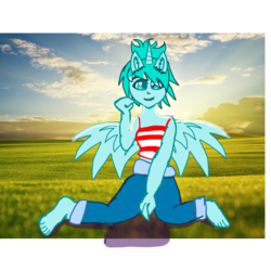 Size: 2048x2048 | Tagged: safe, artist:stormstrike, oc, oc only, oc:storm strike, alicorn, anthro, alicorn oc, high res, looking at you, sunset