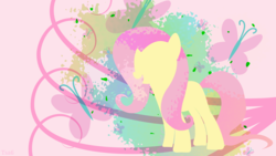 Size: 1920x1080 | Tagged: safe, artist:tsa6, derpibooru exclusive, fluttershy, pegasus, pony, g4, female, silhouette, solo, wallpaper