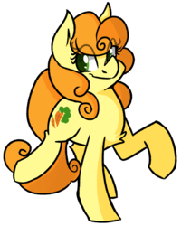 Size: 1287x1611 | Tagged: safe, artist:themodpony, carrot top, golden harvest, earth pony, pony, g4, female, simple background, smiling, solo, transparent background